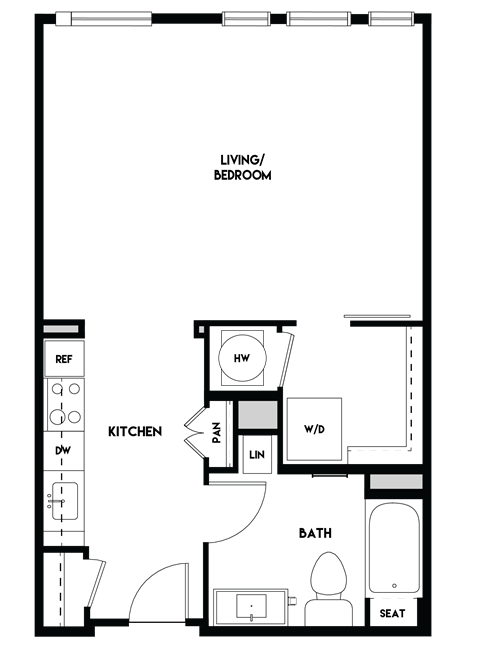 Studio_640 SF at The Cosmopolitan, Tulsa, Oklahoma